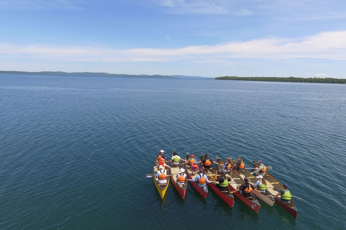 Daily-Experiences-bay-of-beaver3 A bunch of canoes on a lake